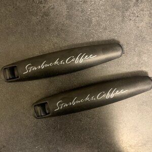Set of 2 Authentic Rare Starbucks Coffee Bag Clips Acrylic New Collector Item